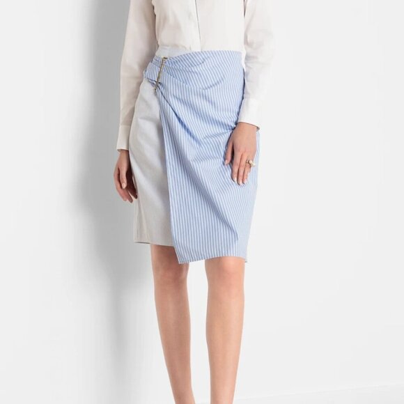 NEW  Christian Dior Striped Skirt Size 36 - Picture 1 of 13